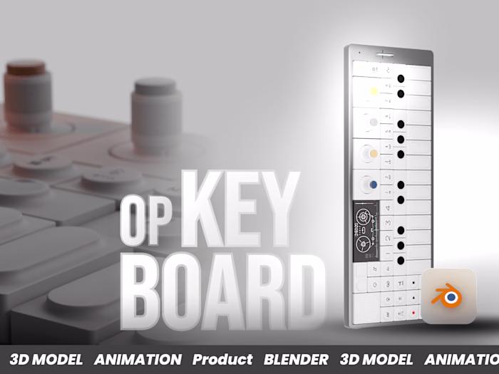 Op-1 keyboard Animation