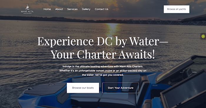 Website Development for Mare Alta Charters