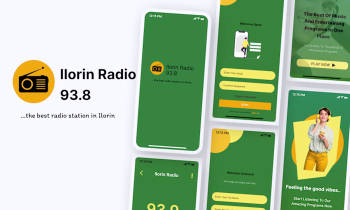 Radio Web App Design