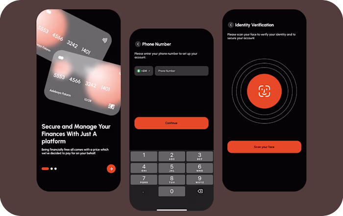 Dark theme Banking app