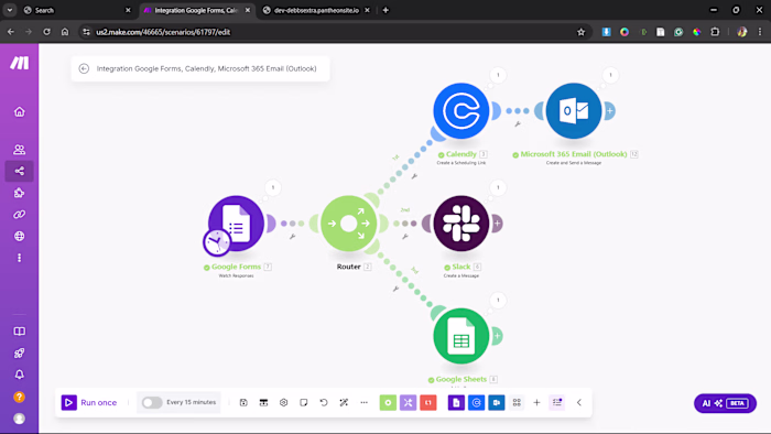 Automate Lead Management with Google Forms & Make.com Workflow