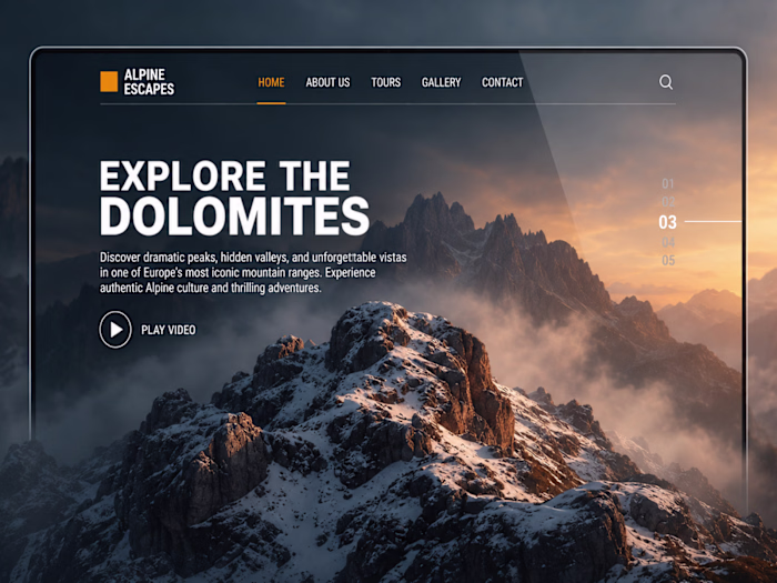 Alpine Escapes — Travel Website Design & Development
