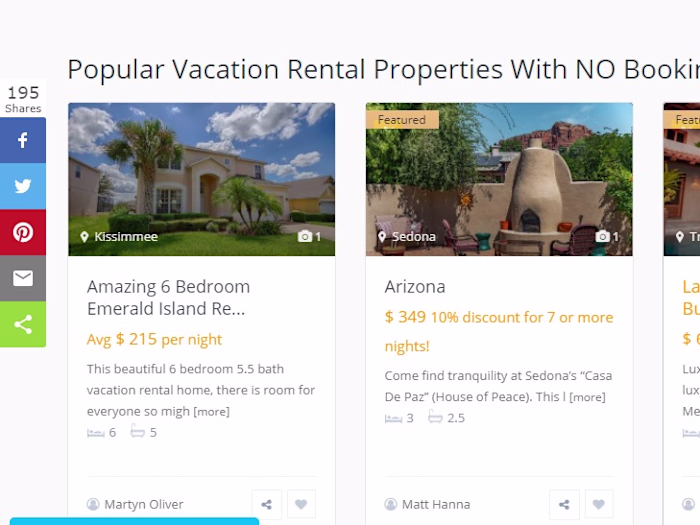 Vacation Home Rentals, Apartments & Condos Rentals