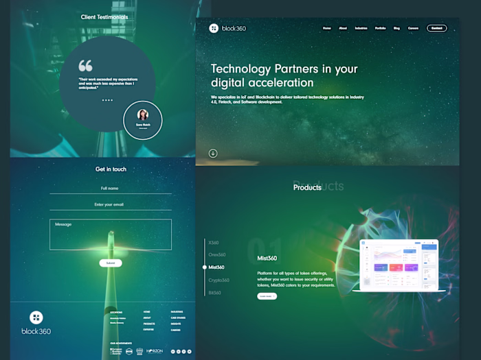 Responsive Web UI/UX (Blockchain based