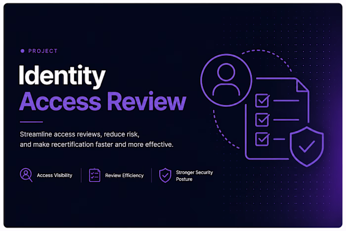 
Identity Access Review Workspace
Description:

An identity