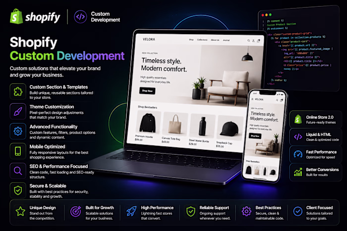 Shopify Custom Development & Custom Solutions
