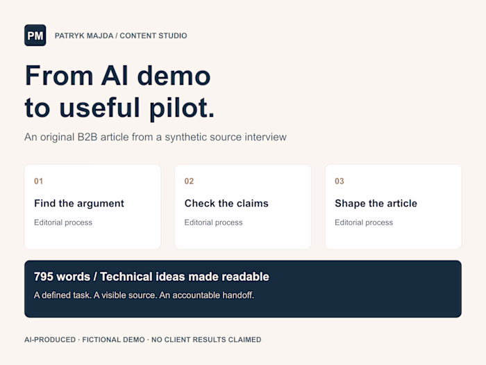 B2B Thought Leadership Article — AI Demo