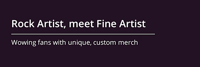 Indie Rock Merch Shop