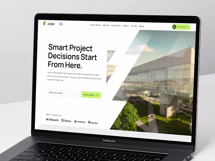 JOIN Landing Page - Construction company