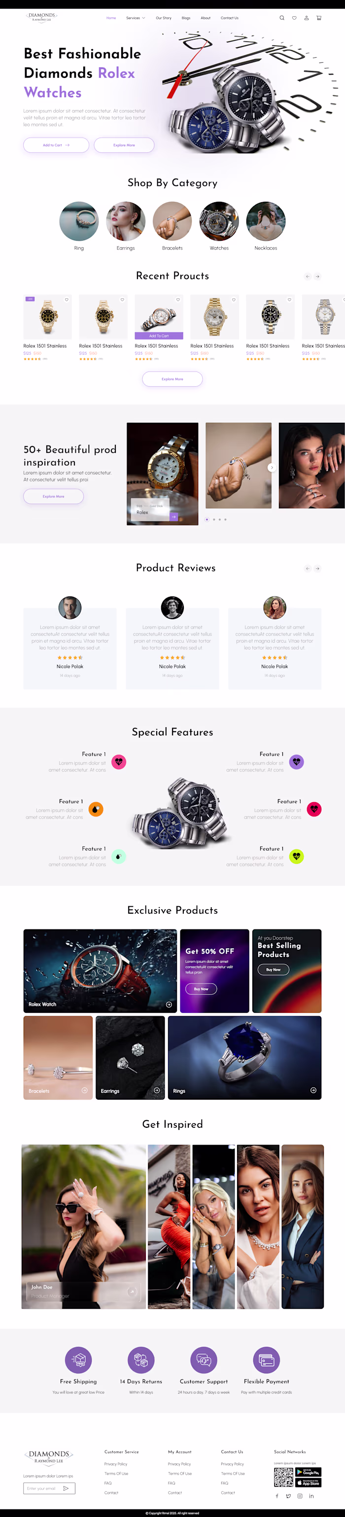 Modern E-commerce Landing Page Design