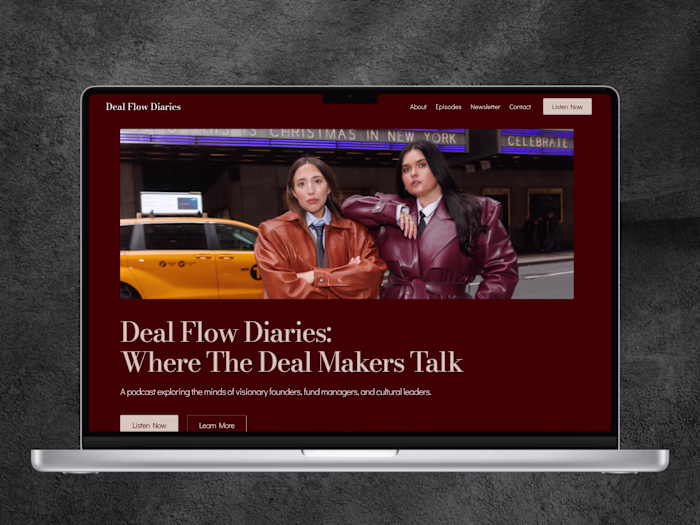 Designing a Premium Brand Website for a Modern Finance Podcast