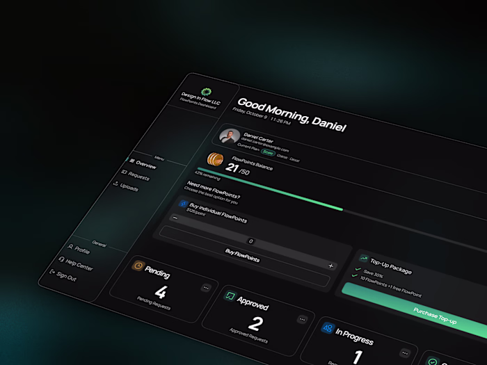 Design In Flow FlowPoints Dashboard Design