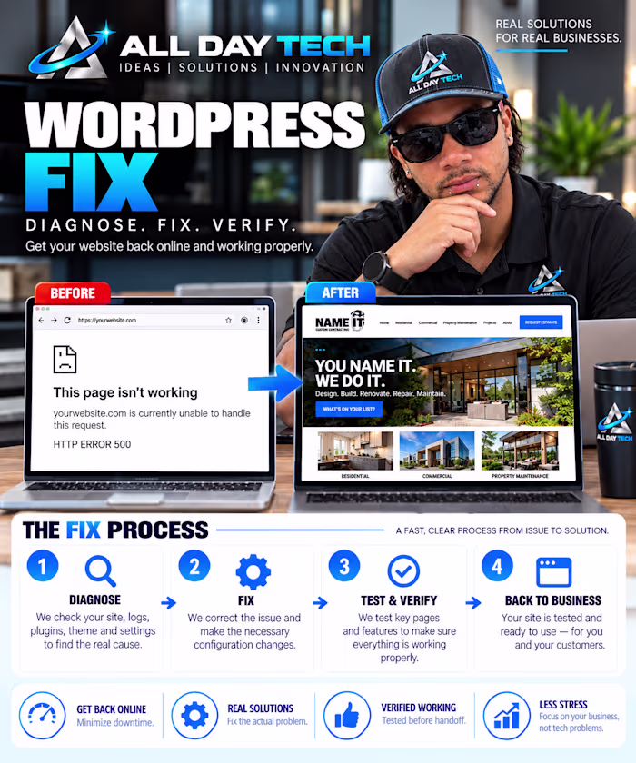 WordPress Website Rescue & Optimization