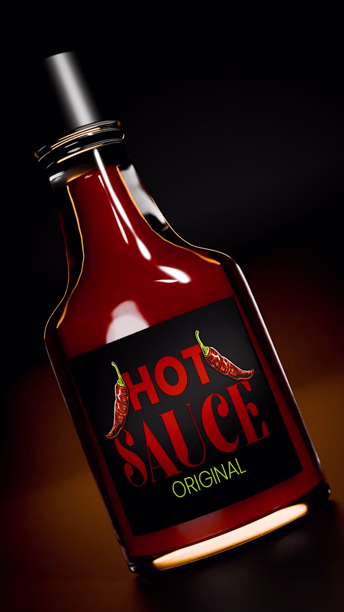 PRODUCT ANIMATION - HOT SAUCE