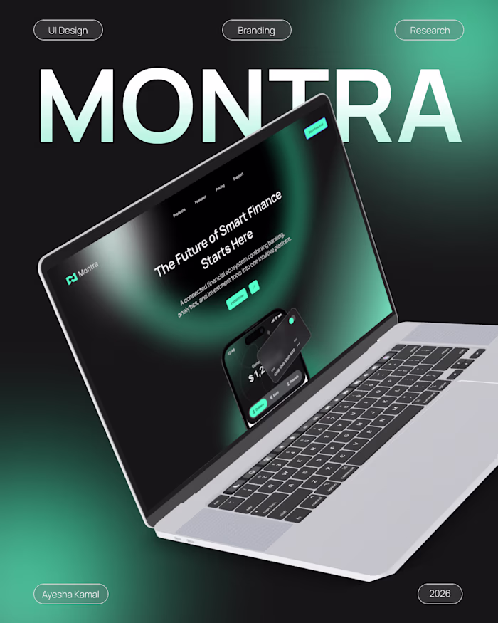 Montra — A modern fintech experience