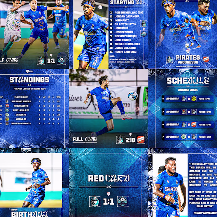 San Pedro Pirates - Social Media Rebrand