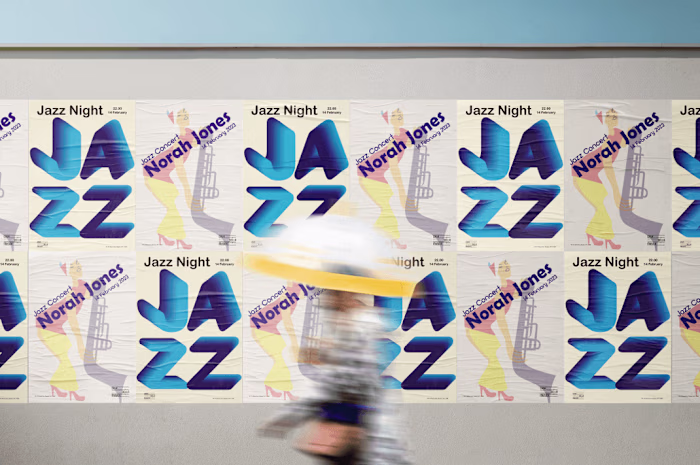 jazz night poster design :: Behance