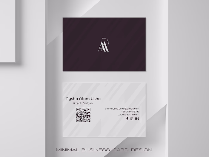 Minimal Business Card Design on Behance