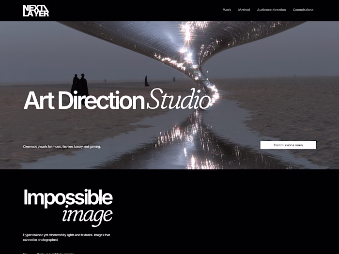 NEXT / LAYER, art direction studio site