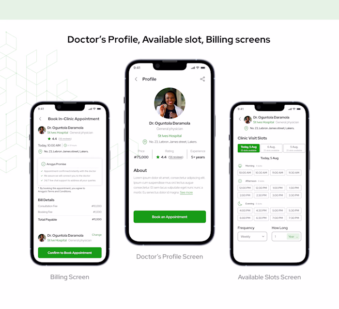 UX/UI Case Study - Arogya Healthcare App