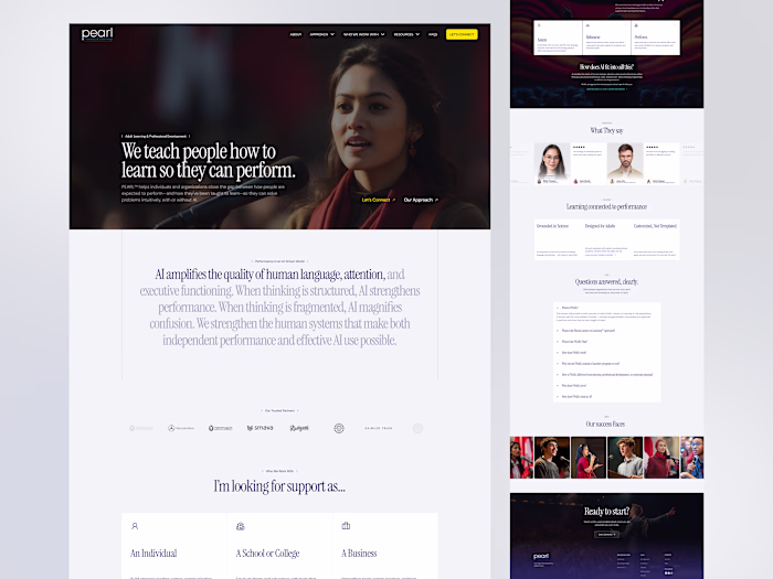 A modern educational platform experience