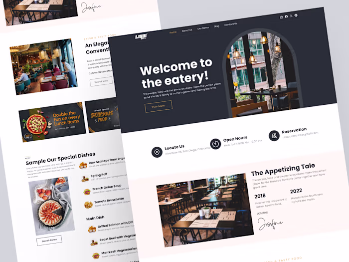 Restaurant Wordpresss Website