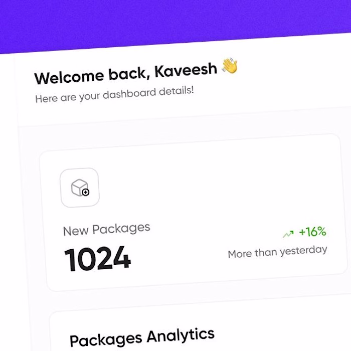 Delivery Logistics Dashboard User Interface Design