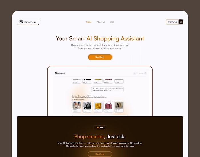 AI Shopping assistant that helps
