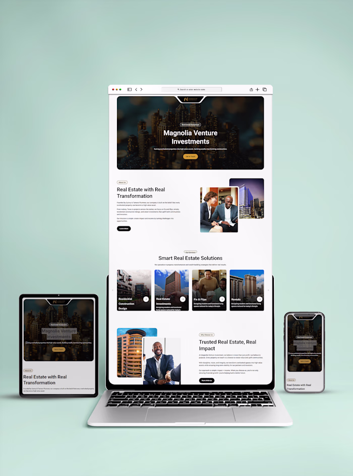 Designed a sophisticated website for