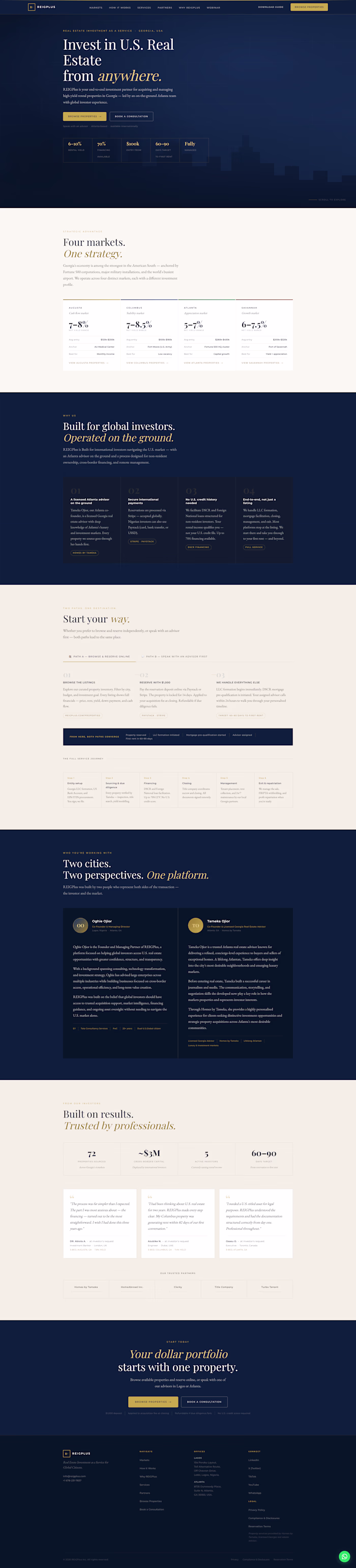 A real-estate-investment-as-a-service platform that lets