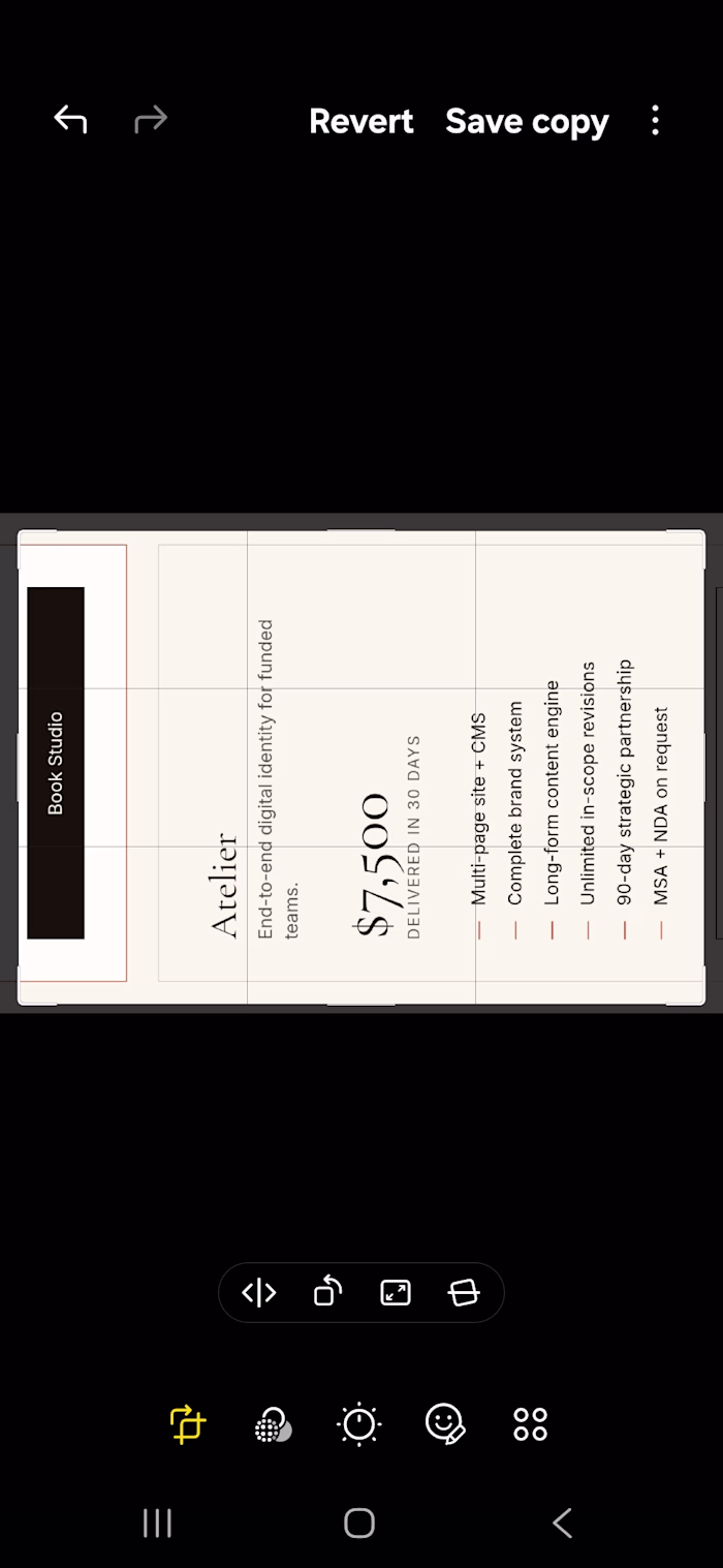 A 30-day full-studio engagement. Multi-page