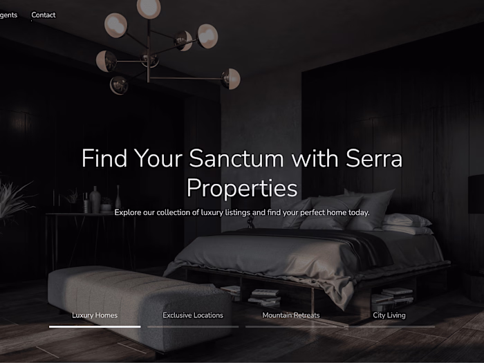 Luxury Landing Page for Upscale Real Estate