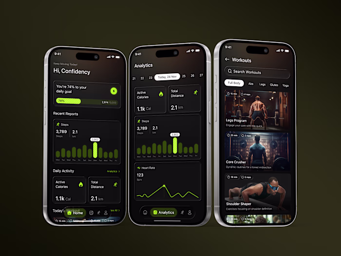 Fitness Mobile App UI/UX — Designed for Real Progress This F...
