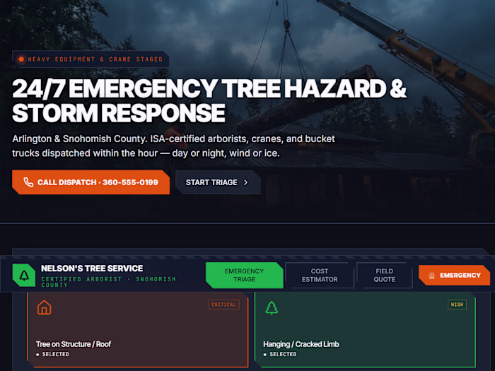 Titan Arbor Command: Emergency Tree Service App