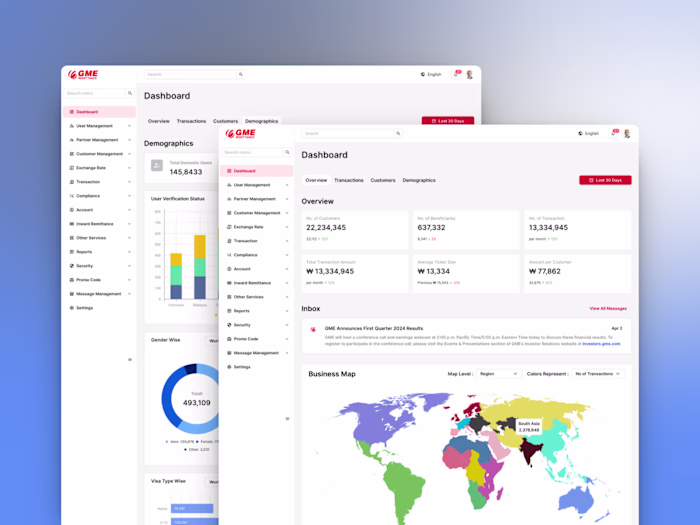 Remittance System UIUX Design