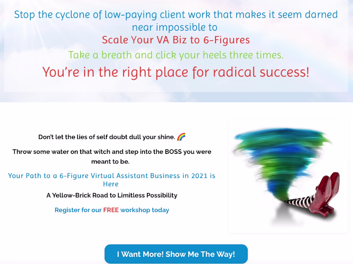 Sales Page-Expert VA Training