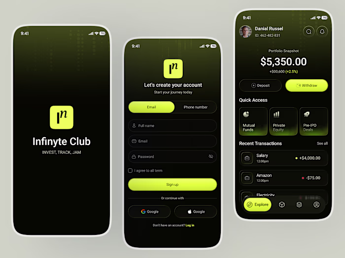 Investment Portfolio Tracker Mobile App