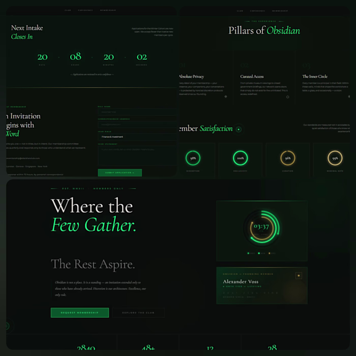 OBSIDIAN — Elite Private Members