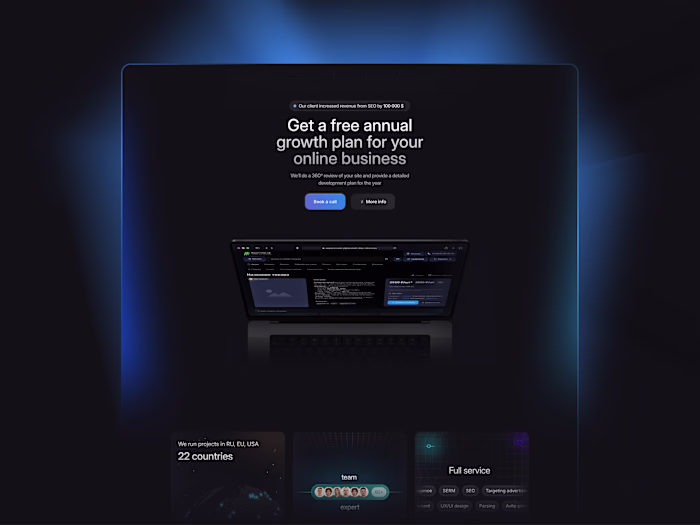 SEO Agency / Landing design & Framer development