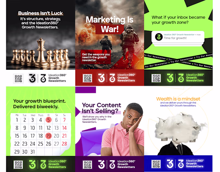 Marketing Social Media Designs For Ideation 360