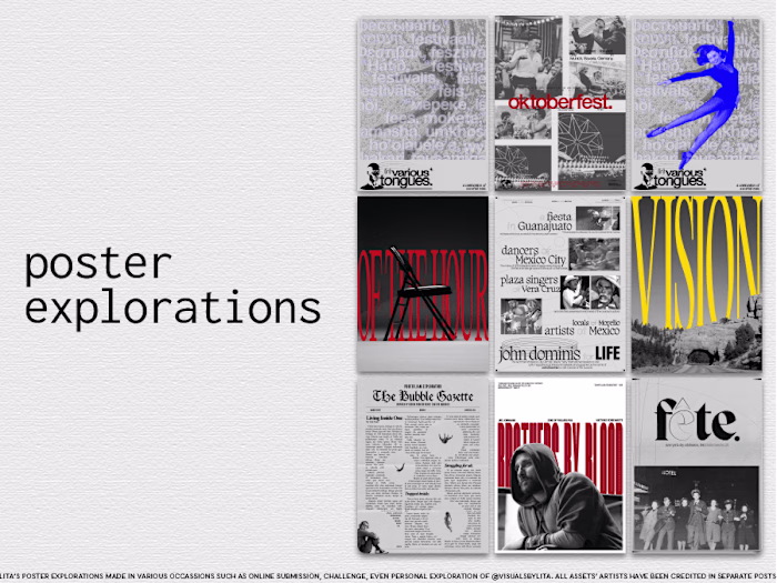 Freelance, Poster Explorations