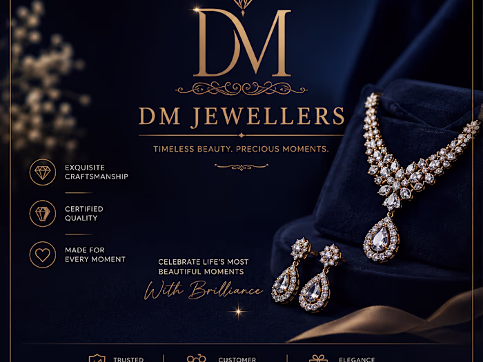 ✨ Luxury Jewellery Brand Ad Design | DM Jewellers