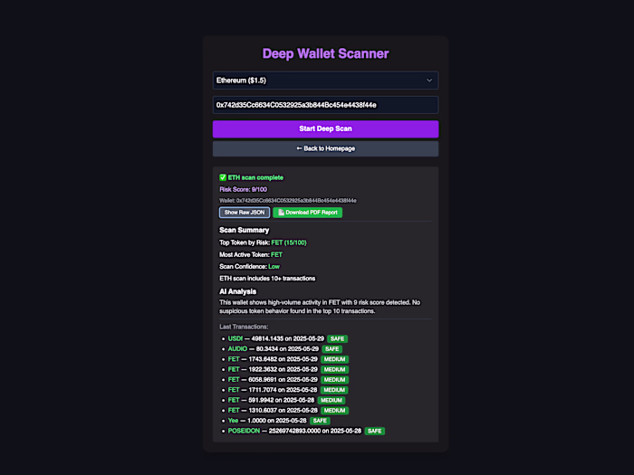 LostCryptoHelp – Web3 Wallet Scanner & Risk Dashboard