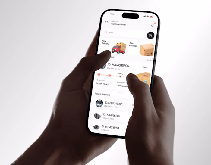 Couriq Delivery UI UX | Mobile App | Orbix Studio