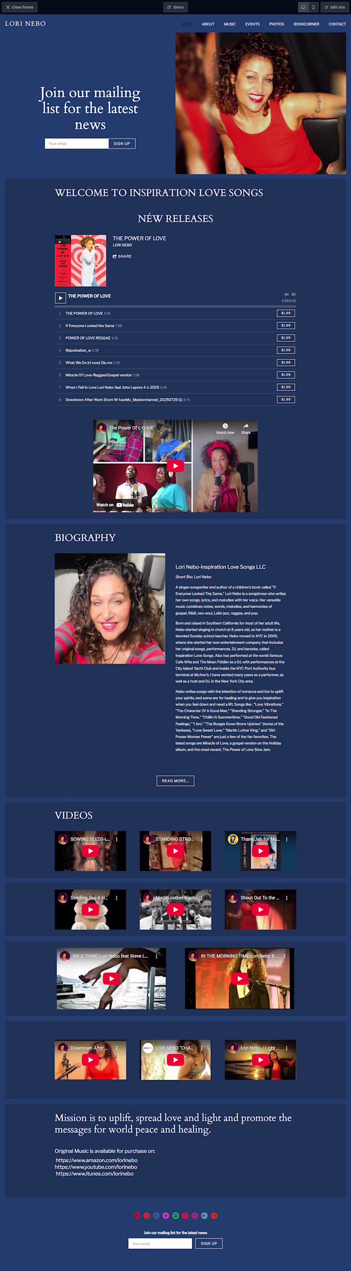 Lori Nebo Author Website
I designed