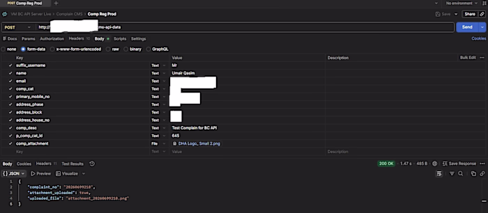 Complaint Registration REST API with