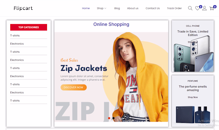 E-Commerce Website with Custom UI and Advanced Features