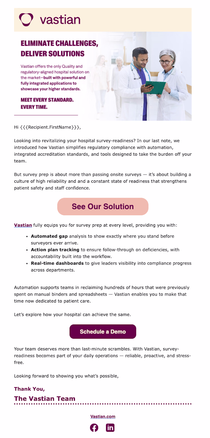 A recent email campaign project - a partnership launch and a...