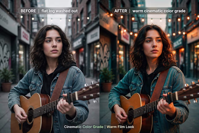 How do you color grade?