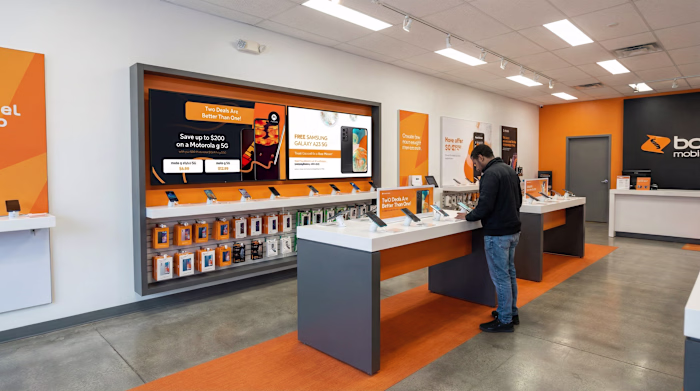 Boost Mobile Retail Digital Signage